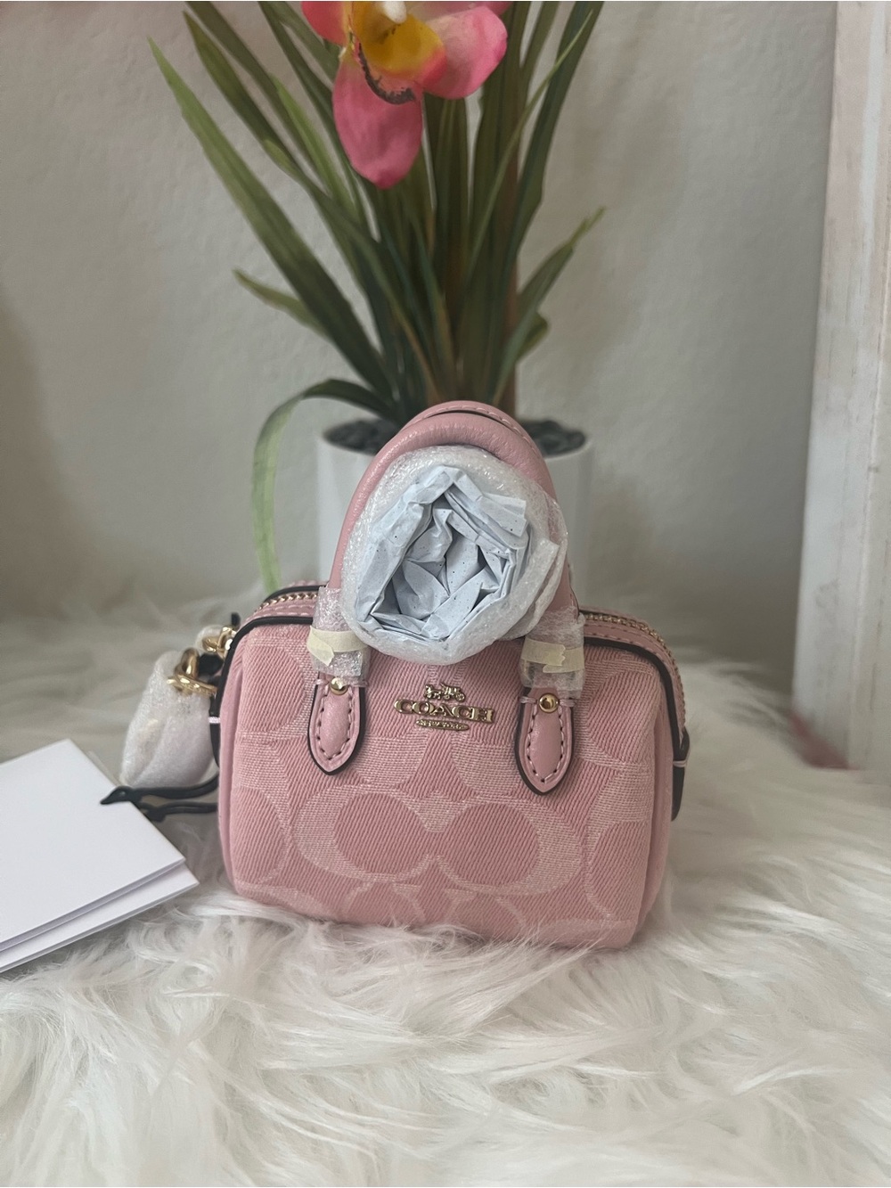 Coach mini Rowan bag charm